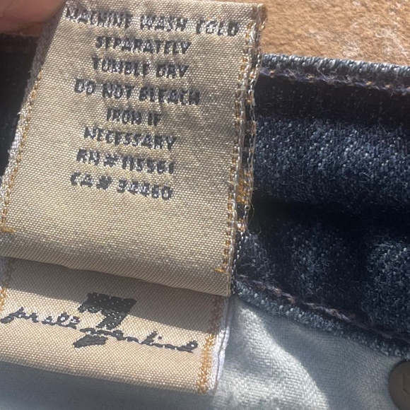 7 For All Mankind Womens Indigo Wash Bootcut Jeans (Size 25) - Picture 4 of 8